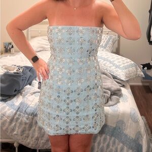 Oh Polly embellished mini dress